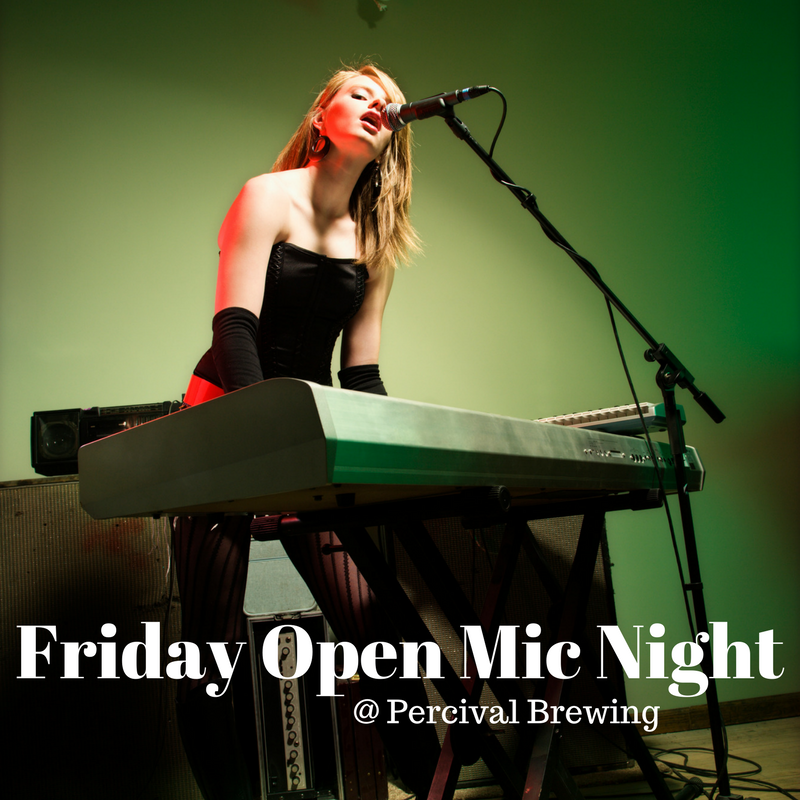 Friday Open Mic Night at Percival Brewing Norwood Space Center
